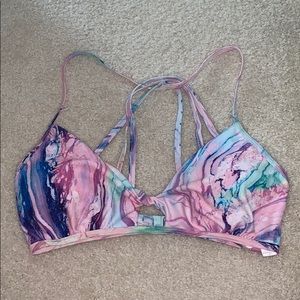 Marble bikini top